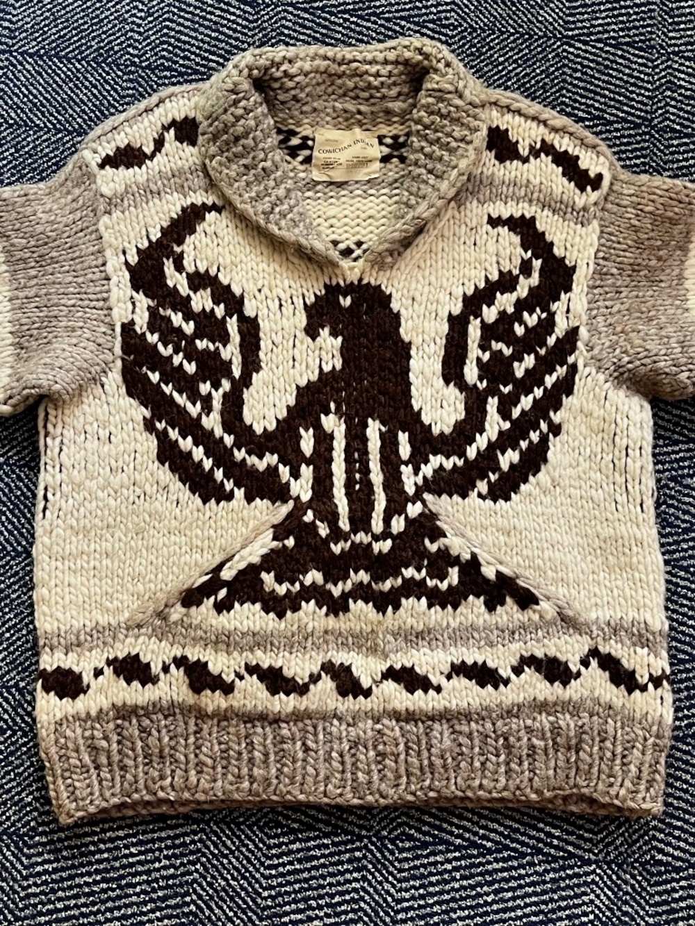 Genuine Vintage Cowichan Thunderbird Pullover Sweater